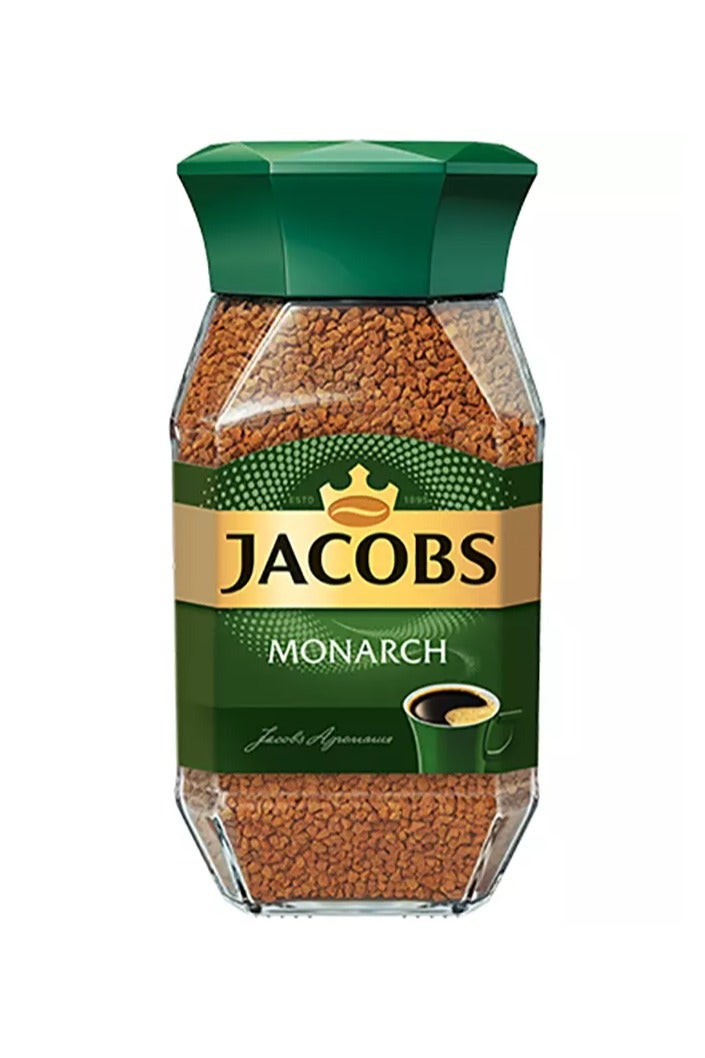 Jacobs Monarch Instant Coffee Glass Jar 95g - Premium Quality Blend - Image 1