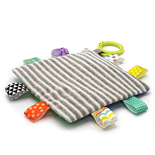 Mary Meyer Taggies Soothing Sensory Crinkle Me Toy with Baby Paper and Squeaker, Harley Raccoon, 6.5 x 6.5-Inches - Image 3