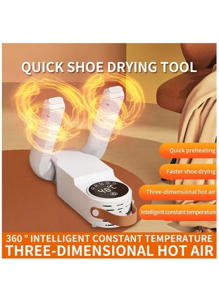 ELTRAZONE - Portable Smart Shoe Dryer & Boot Dryer | Multi-Functional Folding Shoe Dryer with Temperature Control, Timing, UV Disinfection & Deodorizing | Ideal for Shoes, Boots, & Socks - Image 1