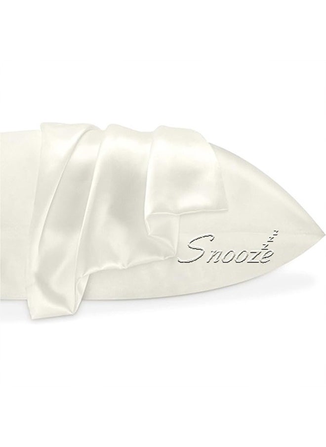 snooze Snooze, Satin Pillowcase for Hair and Skin, 48*70 cm, off-white  - Image 2