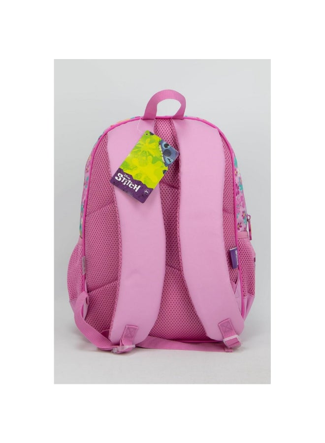 SunCe Disney Stitch 2-Compartment Zipper Closure School Backpack Pink and Blue 14.3 x 10.63 x 5.9 Inch SUNS-3071SCH  - Image 5