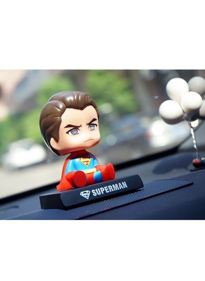 Generic - Cartoon Superman Premium Polyresin Bobblehead Doll Suitable For Car And Desktop Decoration - Image 1