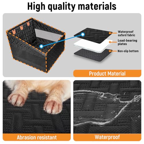 YJGF Large Dog Car Seat Large Size Dog,Pet Car Seat Cover for Back Seat Extende,Pet Booster - Image 4