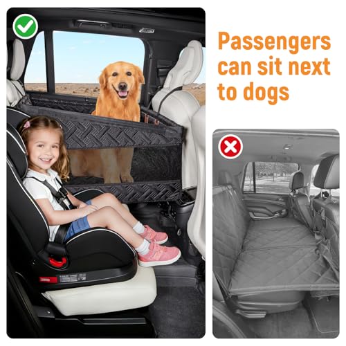 YJGF Large Dog Car Seat Large Size Dog,Pet Car Seat Cover for Back Seat Extende,Pet Booster - Image 3