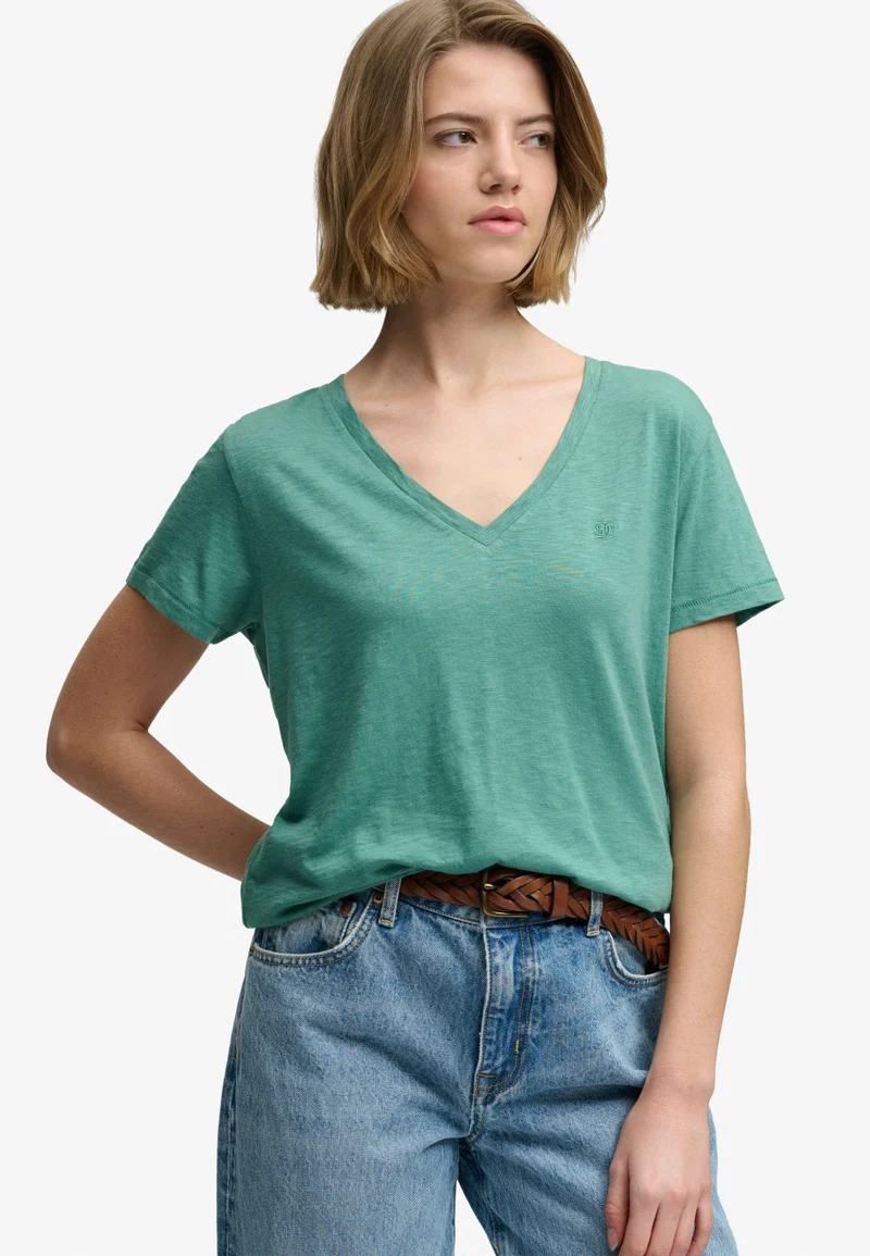 Superdry  Studios Slub Embroidered T-Shirt for Women | Best Price UAE