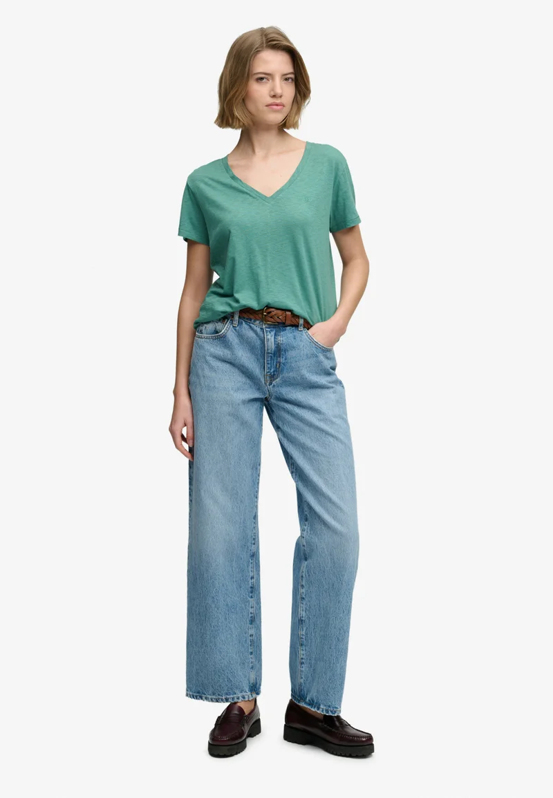 Superdry  Studios Slub Embroidered T-Shirt for Women | Best Price UAE