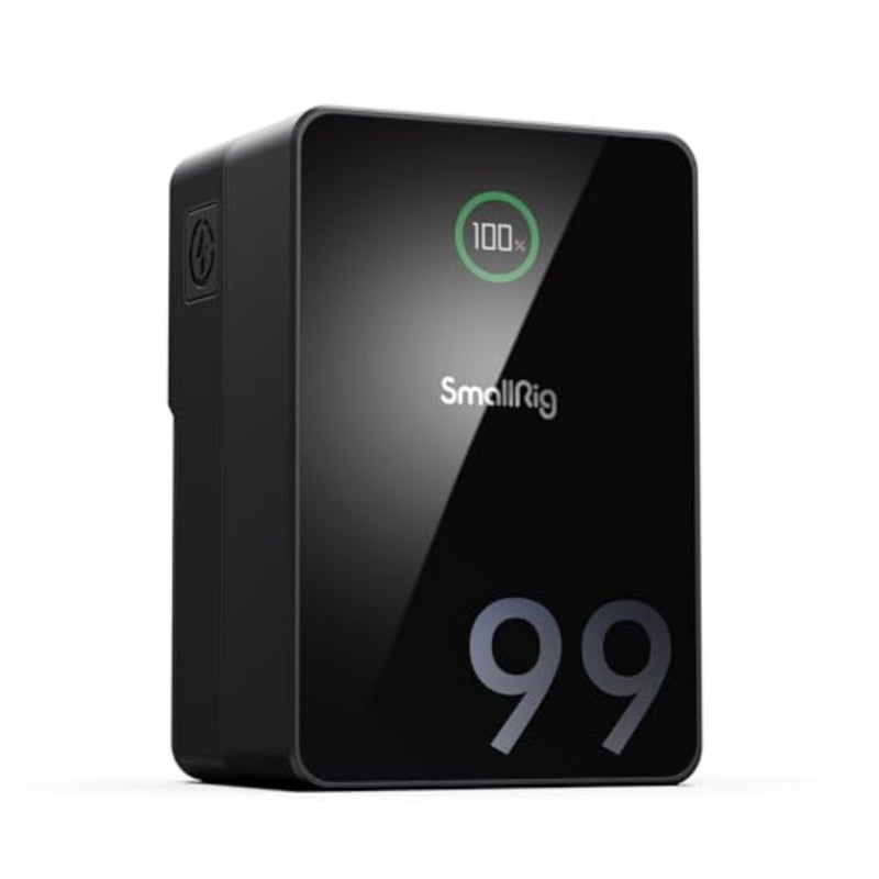 بطارية V Mount، بطارية 99Wh/ 6800mAh V Mount مع مخرج 100W، شحن كامل 2.5H، شحن سريع PD 3.0، لصانعي الأفلام والكاميرات وكاميرات الفيديو والهواتف والشاشات وأضواء الفيديو - Image 1