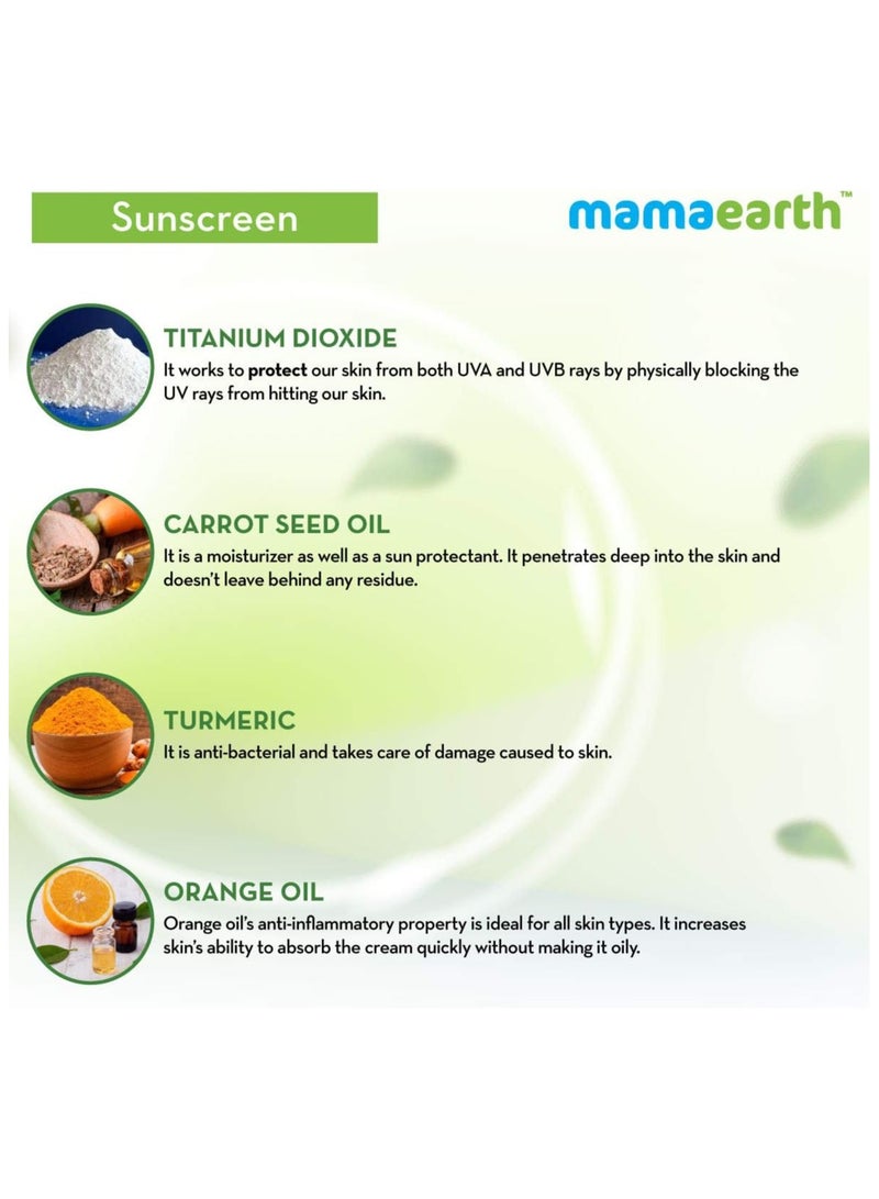 ماما إيرث واقي الشمس الهندي الخفيف للغاية من ماما إيرث، عامل حماية من الشمس 50 Pa+++، 80 مل - Image 3
