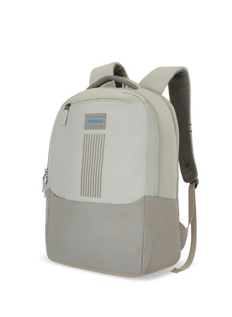 Bounce Backpack 27L Capacity, Polyester, Beige|15.6" Laptop Compartment|Padded Shoulder Strap|Humidity Resistance|Lightweight - 1 Year Global Warranty