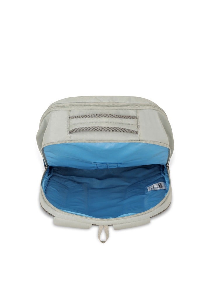 Bounce Backpack 27L Capacity, Polyester, Beige|15.6" Laptop Compartment|Padded Shoulder Strap|Humidity Resistance|Lightweight - 1 Year Global Warranty