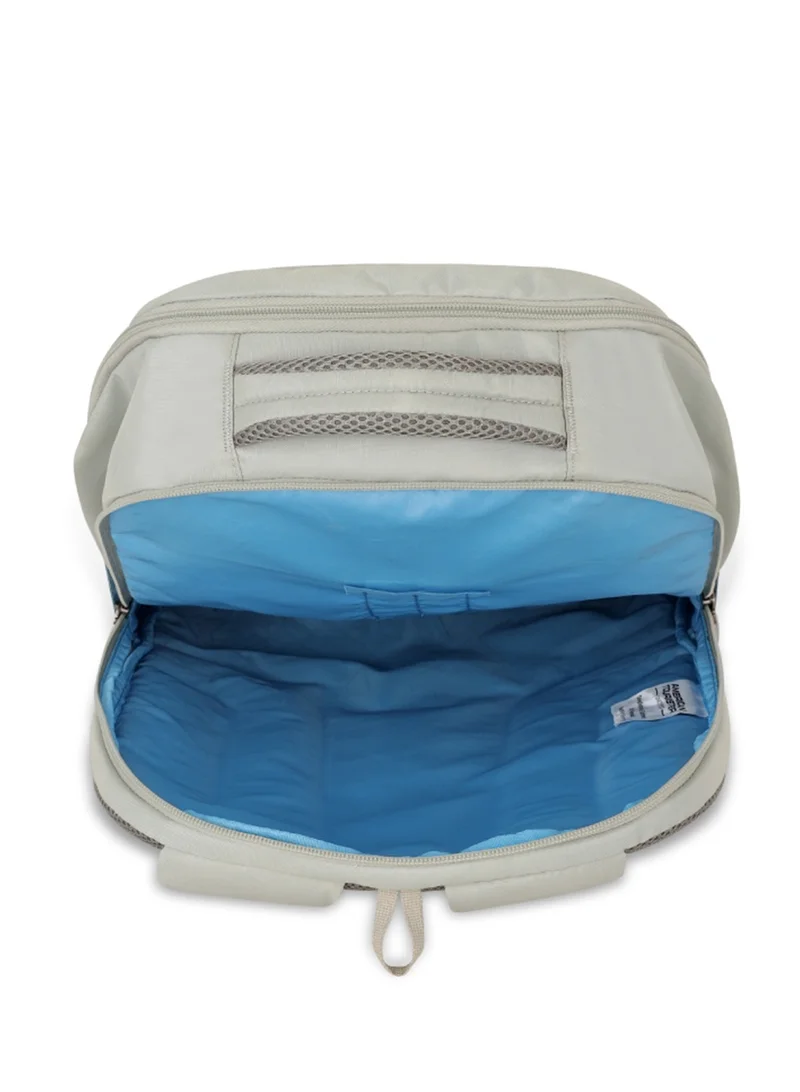 American Tourister Beige Bounce Backpack 27L Capacity, Polyester, Beige|15.6" Laptop Compartment|Front Pocket Compartment|Adjustable Padded Straps|Humidity Resistance|Bottle Holder|Ergo Back & Shoulder - 1 Year International Warranty  | Best Price UAE