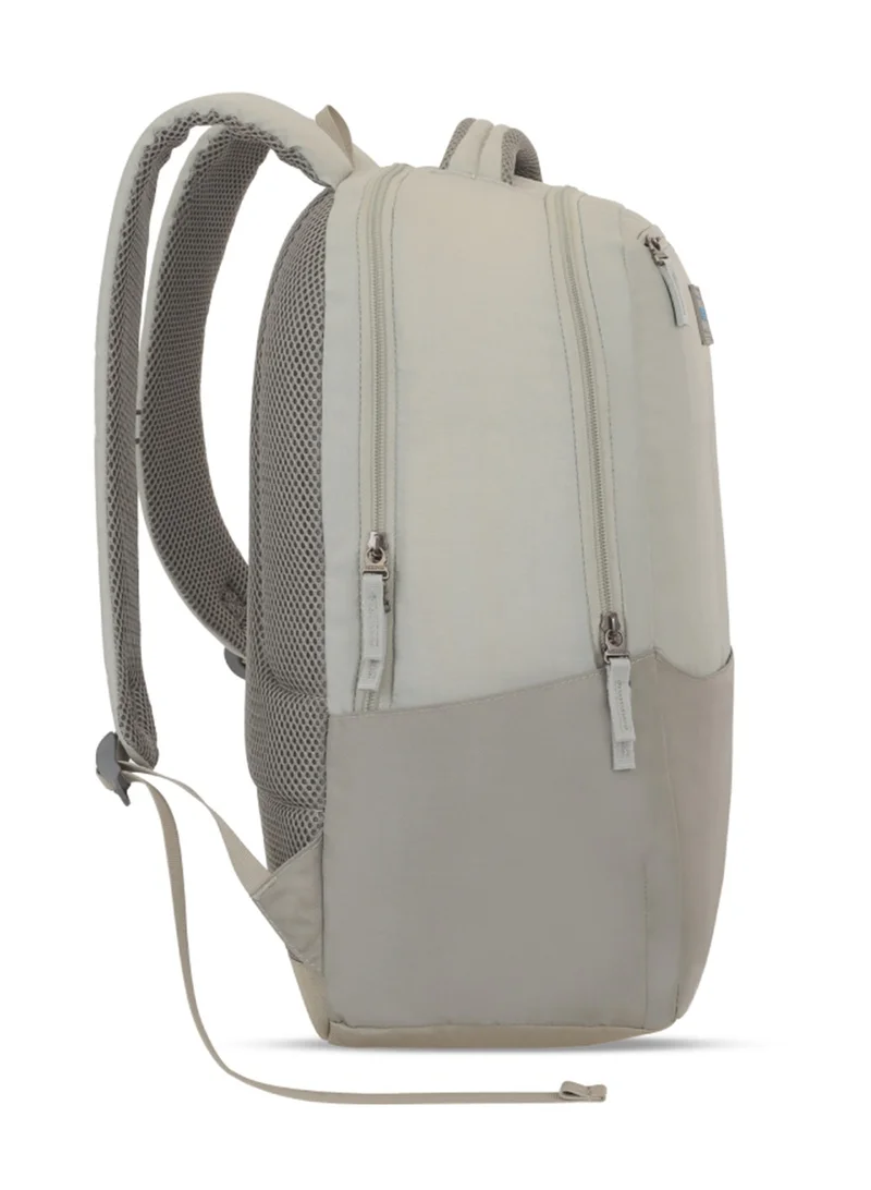 American Tourister Beige Bounce Backpack 27L Capacity, Polyester, Beige|15.6" Laptop Compartment|Front Pocket Compartment|Adjustable Padded Straps|Humidity Resistance|Bottle Holder|Ergo Back & Shoulder - 1 Year International Warranty  | Best Price UAE