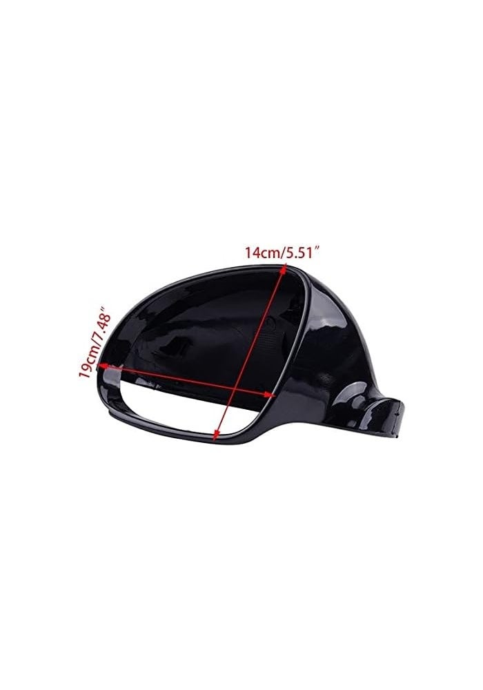 Vuzmode Black Rearview Mirror Cover for VW Models - Image 2