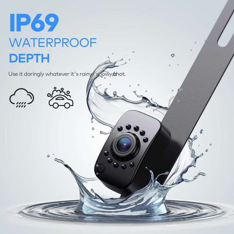 eRapta 7 LED Lights Night Vision Car Rear View Reversing Angle Design Backup Camera - Image 4