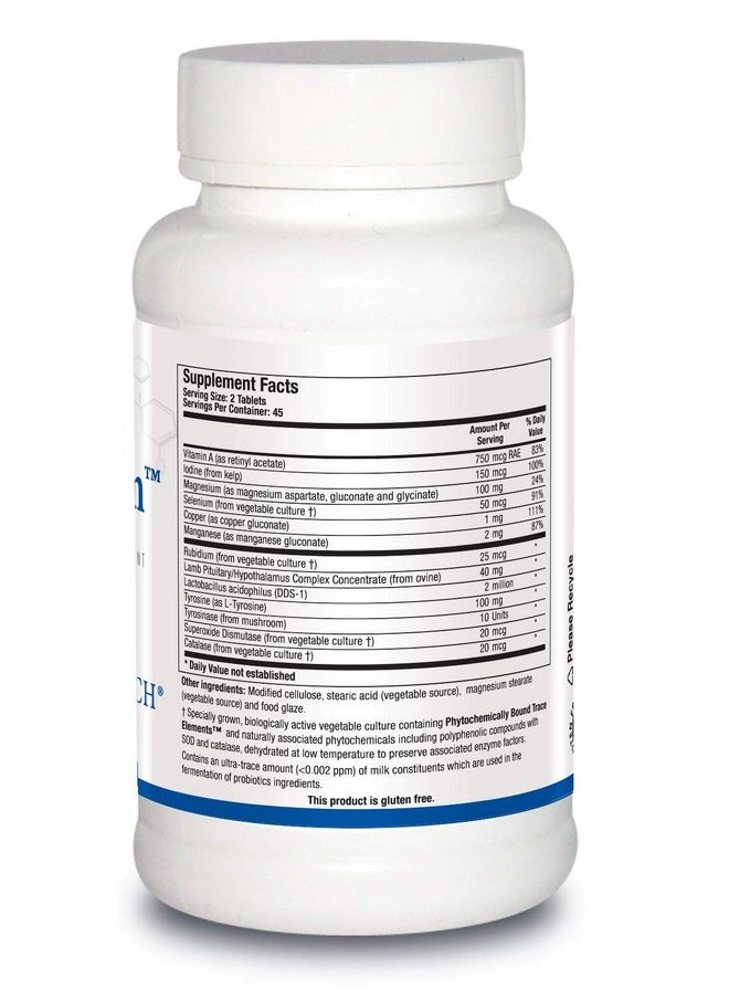 BIOTICS Research Thyrostim™ Endocrine Support Balance Thyroid Hormones T3 T4. Support Thyroid Gland Boost Metabolism Aid In Digestion. Support Nervous System 90 Tablets  - Image 2