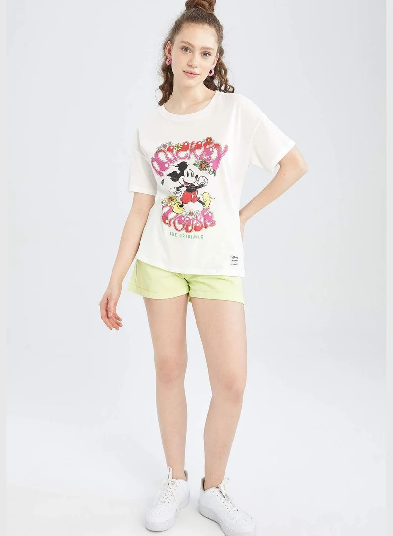 ديفاكتو تيشيرت بطباعة ميني وميكي ماوس