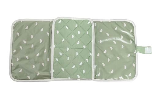 Pearhead Travel Baby Diaper Changing Pad, Wipeable and Portable for Newborns, Infants, and Toddlers, New Parent Essential, Sage Green - Image 2