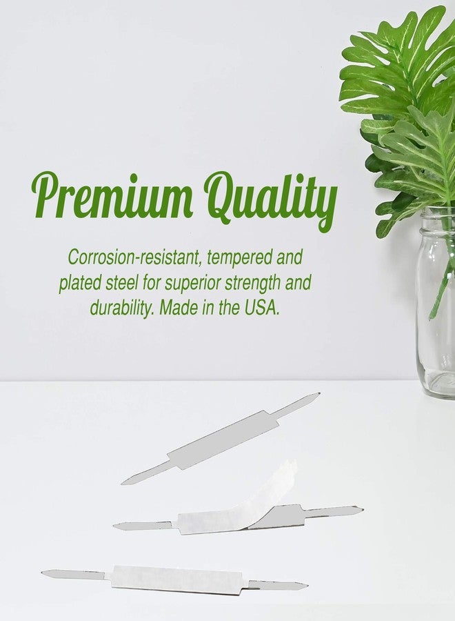 قواعد تثبيت ذاتية اللصق من أوليمبكس بسعة 2 بوصة، بمسافة 2.75 بوصة بين المركزين، لملحقات مشابك الملفات، 500 قطعة، فضية اللون - Image 5