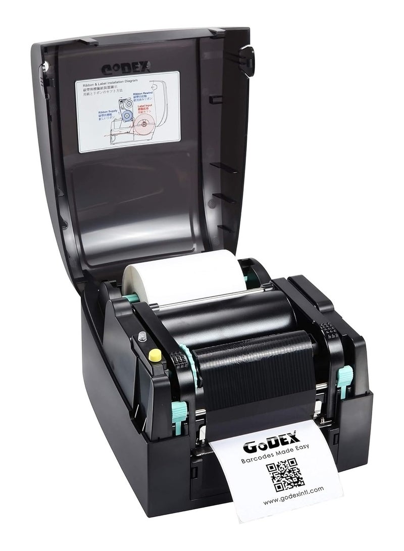 Godex EZ120 Barcode Printer Multi-Purpose Thermal Transfer Desktop Barcode Printer - Image 2