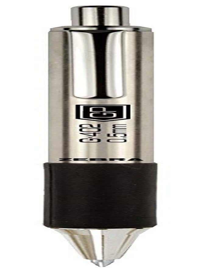 Zebra Technologies Zebra Pen G-402 Stainless Steel Retractable Gel Pen & Refills, Fine Point, 0.5mm, Black Ink, 2 Pens and 6 Refills - Image 3