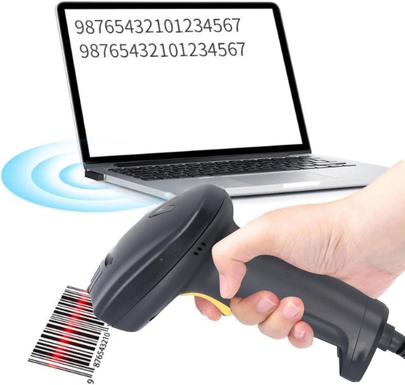 AMONIDA Barcode Scanner, Fast Accurate USB Wired Handheld Bar Code Reader, Wide Compatibility Scanner with 1D 2D Scanning, Ideal for iOS, Retail Store & Supermarket - Image 4