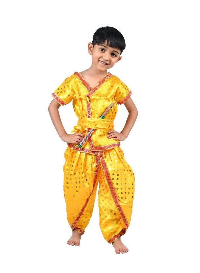 بوك ماي كوستيوم زي تنكري للأطفال من BookMyCostume، زي تنكري للأطفال من عمر سنة إلى سنتين، مزين بنقاط البولكا مع فلوت، للأطفال من عمر سنة إلى سنتين. - Image 1