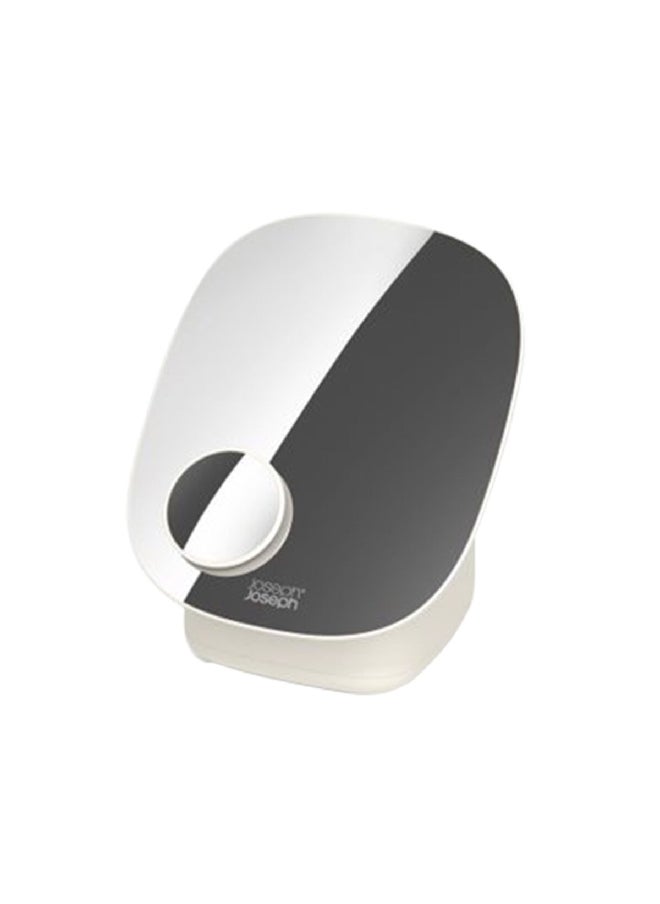 Joseph Joseph Viva Compact and Durable Pedestal Mirror with Cosmetic Organiser Off White 40.5 x 21 x 16.5 cm 75001  - Image 1
