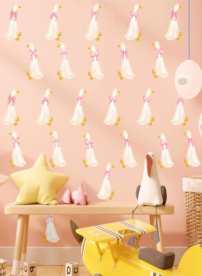 THEYGE Goose Wall Stickers Watercolor Geese Wall Decals Peel and Stick Boho Nursery Wall Decorations Cute Duck Stickers Removable Small Goose Decals for Kids Bedroom Baby Room Home Decor - Image 5