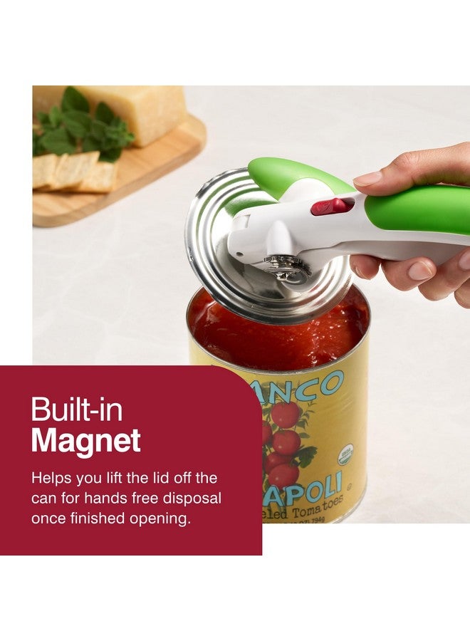 zyliss Zyliss Lock N' Lift Can Opener - Manual Can Opener with Locking Mechanism - Magnetic Can Opener - Easy-to-Turn Can Opener - Green, 7.5"  - Image 5