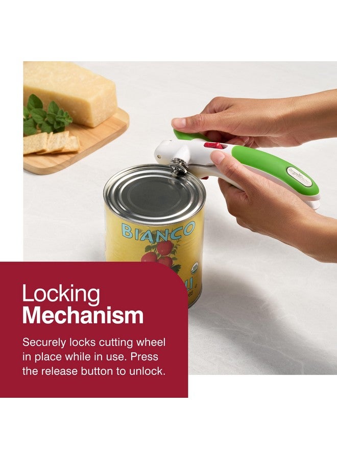 zyliss Zyliss Lock N' Lift Can Opener - Manual Can Opener with Locking Mechanism - Magnetic Can Opener - Easy-to-Turn Can Opener - Green, 7.5"  - Image 2