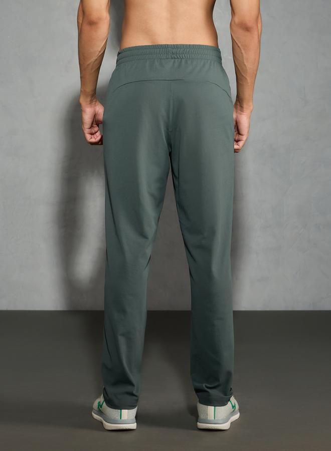 Technosport Men Solid Relaxed Fit Trackpants - Image 4