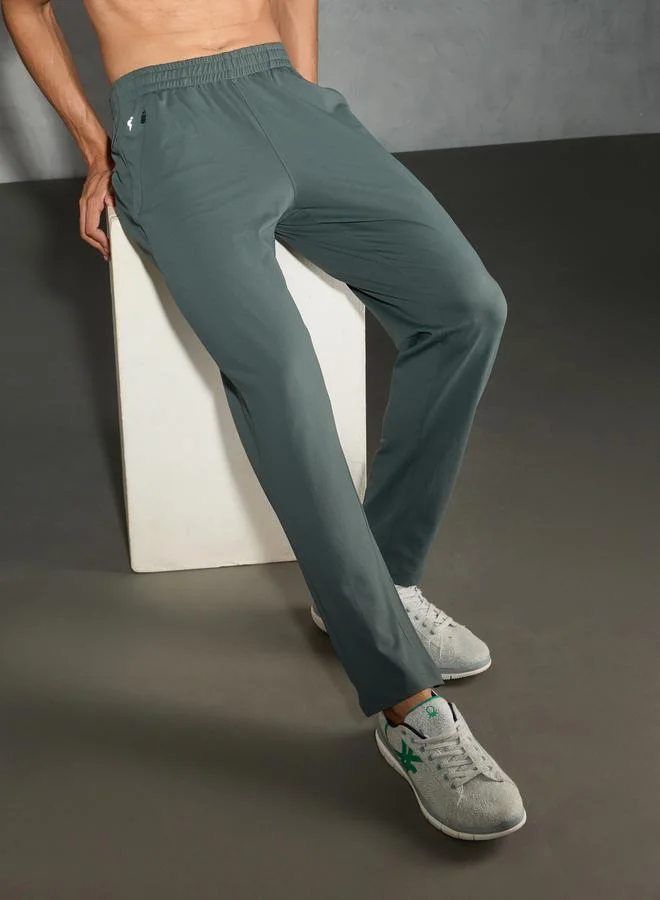 تكنوسبورت بنطال رياضي سادة قصة مريحة