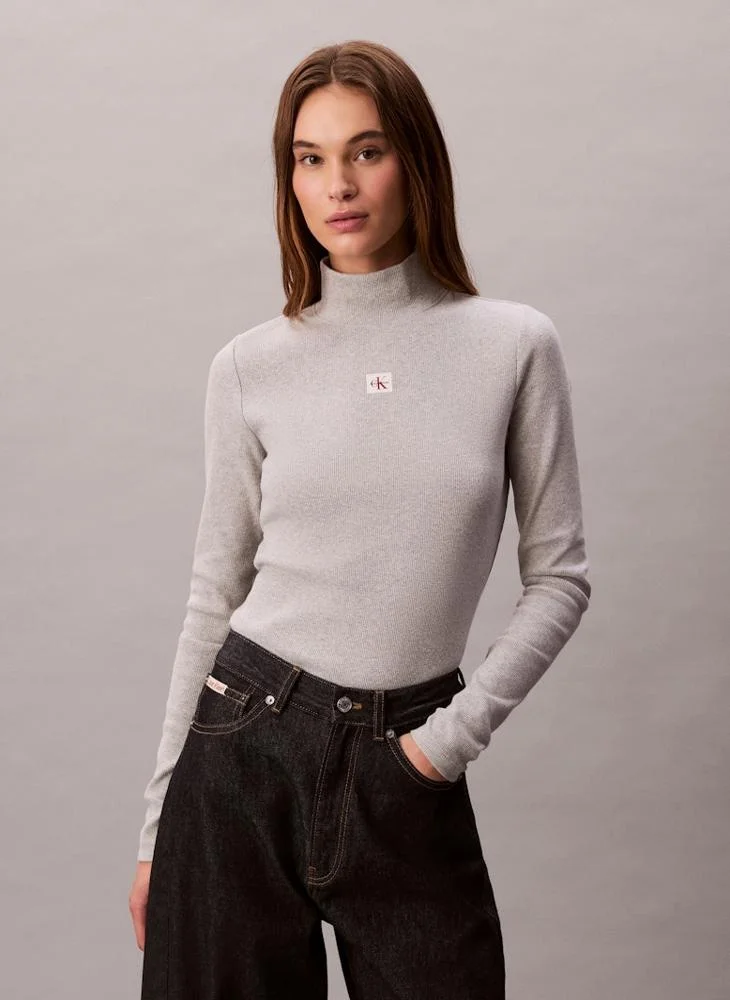 Calvin Klein Jeans Graphic Turtle Neck T-Shirt