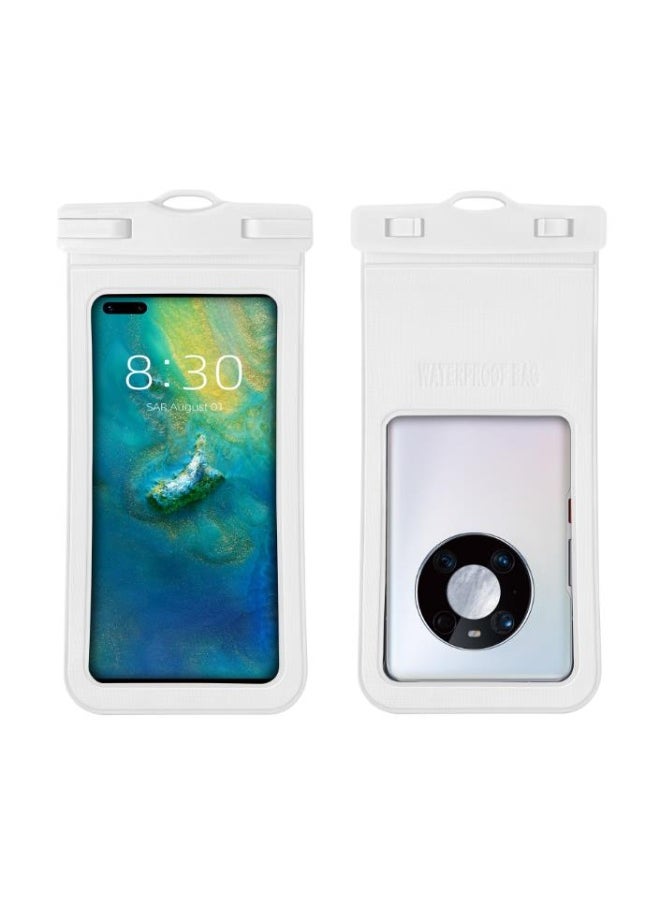 Golden 2 Pack Waterproof Phone Pouch Universal IPX8 Waterproof Phone Case with Detachable Lanyard Cellphone Dry Bag for Phone Up to 7.2" Underwater Screen Touchable Travel Beach Essentials (D15-1)  - Image 1