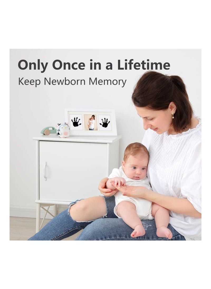 Generic Baby Handprint and Footprint Kit Framed Photo with Clean Touch Ink Pad for Newborn Gift  - Image 3