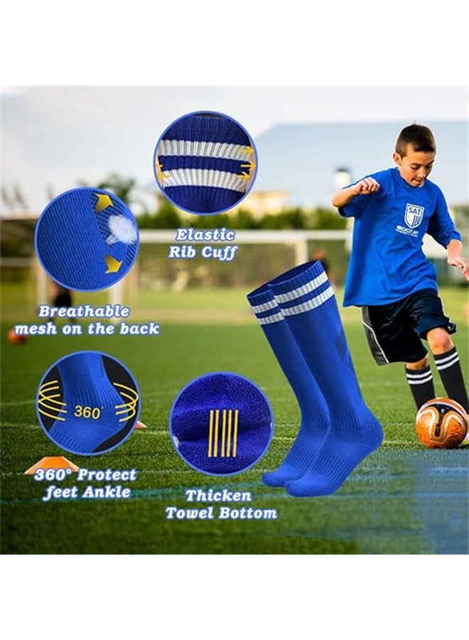 هومستر 3 أزواج الجوارب الرياضية عالية الركبة الطويلة، الجوارب الرياضية الرجال التنفس لكرة القدم، كرة السلة، الرياضة - Image 5