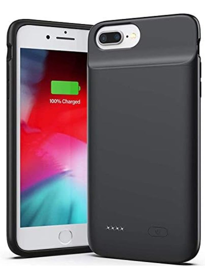 CATANES Battery Case for iPhone 6 Plus/6s Plus/7 Plus/8 Plus, 4000 mah Portable Battery Pack Rechargeable Smart Charger Case Compatible with iPhone 6 Plus/6s Plus/7 Plus/8 Plus (5.5 inch) Battery Case (Black)