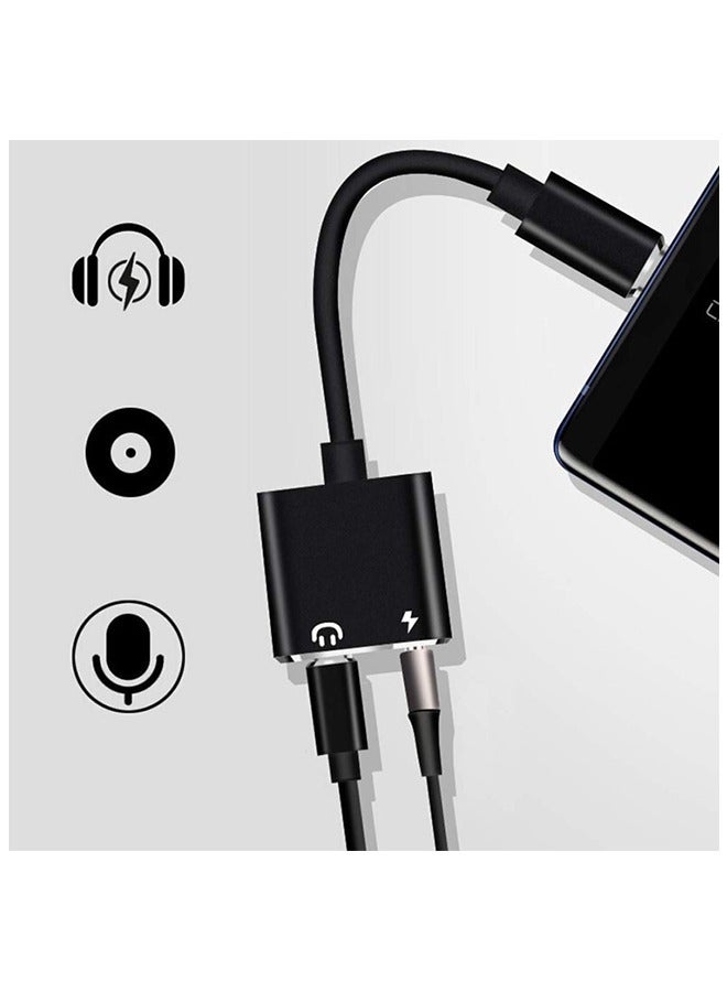 محول صوت Wide-C على نطاق واسع ، محول أذن 3.5 ملم ، الموسيقى والتلفزيون يشحن دقيقة واحدة ، محول واحد ، رأس سبيكة من سبيكة تايتيوم الأسود (أسود) - Image 4