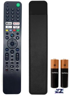 Replacement Voice Remote Control RMF-TX520U MG3-TX520U Fit for All Sony Sony Bravia TV, Sony Smart TV, XBR/KD/XR Series X80J, X85J, X90J, A80J, X80CJ, KD-43X, KD-50X, XR-50X, XR-55ARB with battery