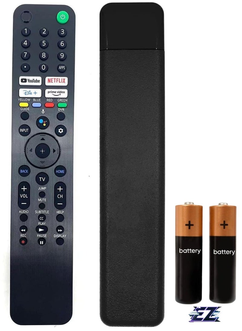 ELTRAZONE - Replacement Voice Remote Control RMF-TX520U MG3-TX520U Fit for All Sony Sony Bravia TV, Sony Smart TV, XBR/KD/XR Series X80J, X85J, X90J, A80J, X80CJ, KD-43X, KD-50X, XR-50X, XR-55ARB with battery - Image 1