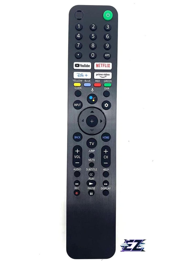 ELTRAZONE - Replacement Voice Remote Control RMF-TX520U MG3-TX520U Fit for All Sony Sony Bravia TV, Sony Smart TV, XBR/KD/XR Series X80J, X85J, X90J, A80J, X80CJ, KD-43X, KD-50X, XR-50X, XR-55ARB with battery - Image 1