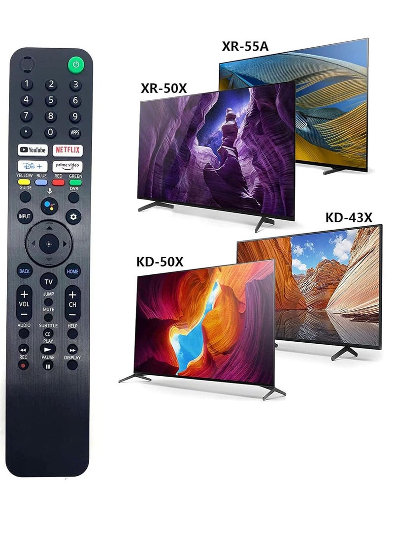ELTRAZONE - Replacement Voice Remote Control RMF-TX520U MG3-TX520U Fit for All Sony Sony Bravia TV, Sony Smart TV, XBR/KD/XR Series X80J, X85J, X90J, A80J, X80CJ, KD-43X, KD-50X, XR-50X, XR-55ARB with battery - Image 1
