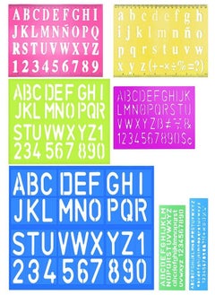 Outus 14 Pieces Letter Stencils for Painting on Wood Letter and Number ...