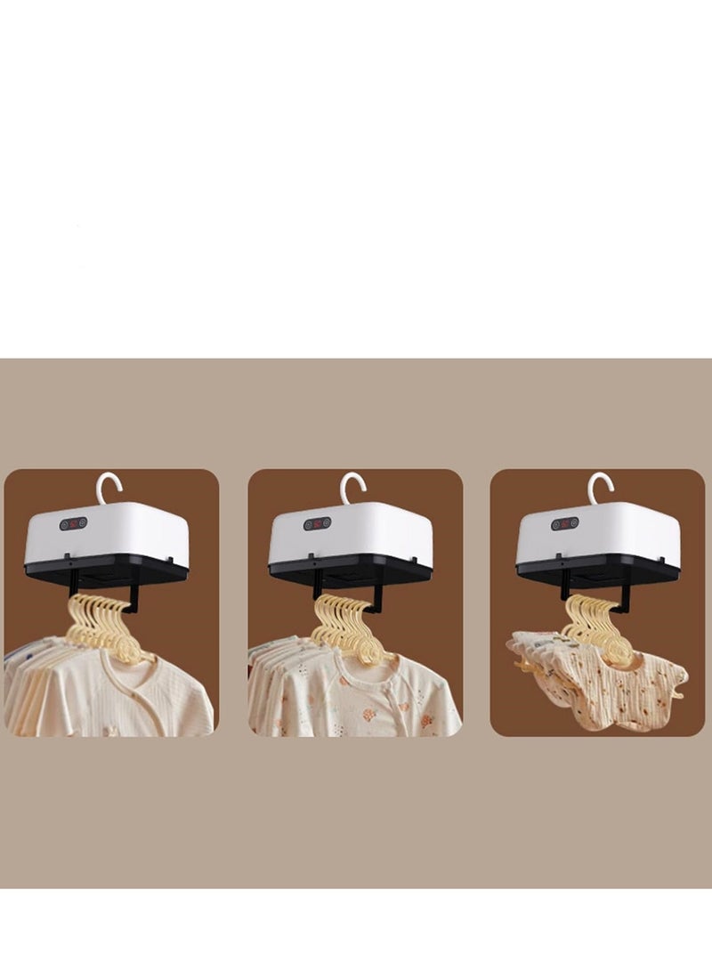 مجفف ملابس محمول، مجفف صغير قابل للطي 600 واط مع كيس تجفيف، مؤقت، مجففات كهربائية مدمجة للملابس والملابس الداخلية وجوارب الأطفال، آلة تجفيف صغيرة للشقق والمنازل المتنقلة - Image 3