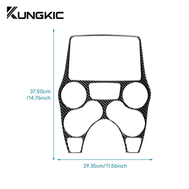 Real Soft Carbon Fiber Sticker For Fiat Panda 2003-2006 2007 2008 2009 2010 2011 LHD RHD Car Central Control Gear Shift Panel - Image 5