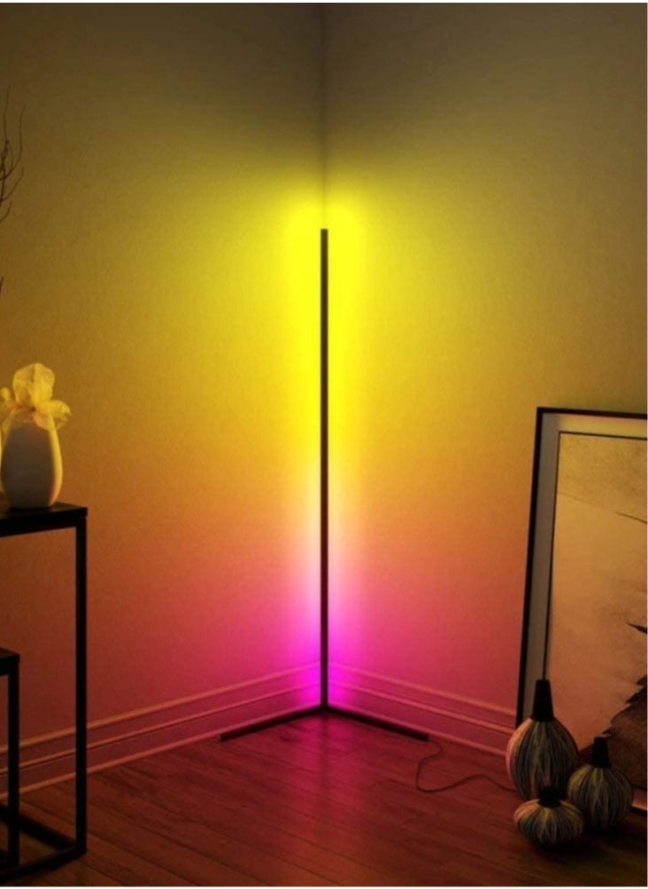 Generic - Standing Corner Mood Floor Lamp Corner Led Floor Lamp RGB Color Changing Atmosphere Light with Remote Control for Living Room, Bed Room - Image 1