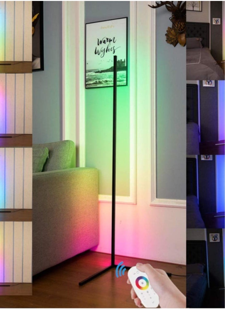 Generic - Standing Corner Mood Floor Lamp Corner Led Floor Lamp RGB Color Changing Atmosphere Light with Remote Control for Living Room, Bed Room - Image 1