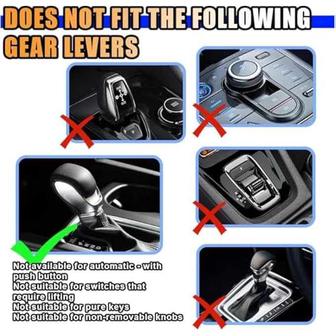rayihni Weighted Shifter Knob 5 Inch Universal Aluminum Alloy Car Gear Lever Metal Stick Shift Handle Shifter Knobs Retainer for Manual Automatic Vehicles with 3 Adapters Black - Image 5