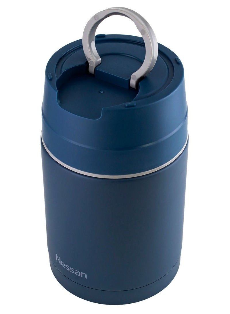 Nessan جرة غداء فراغية من الفولاذ المقاوم للصدأ مع أدوات المائدة - Image 1