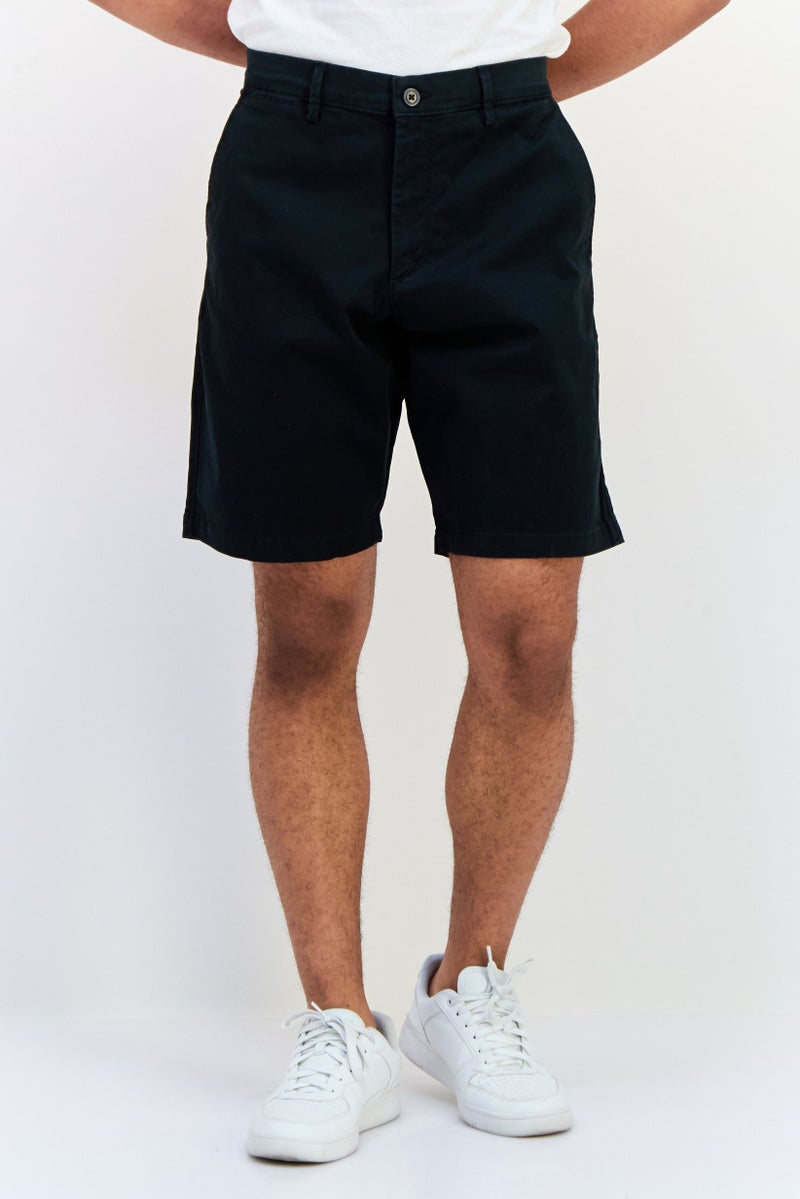 GAP Men Perfect Fit Stretchable Denim Shorts, Black - Image 1